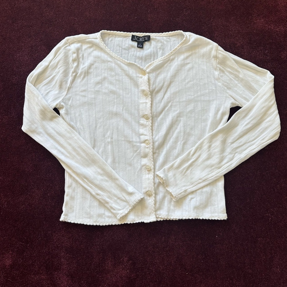 Sale! J.Crew Pointelle Cardigan